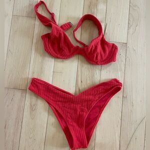 Abercrombie underwire bikini terry cloth